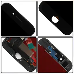 Заміна екрана для iPhone SE 2022, чорний; заміна РК-дисплея, сенсорного екрана та дигітайзера для iPhone SE3, повний комплект - мініатюра 3