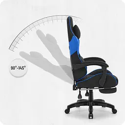 Крісло Cabro C501 Black-Blue тканина - мініатюра 9