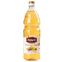 Оцет Ponti із білого вина, 6%, 1 л (566539)