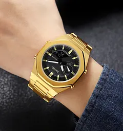 Наручний годинник чоловічий 1816GDBK Gold-Black Skmei acs0030572 - мініатюра 3