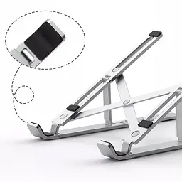 Підставка для ноутбука WIWU s400 Laptop stand срібляста - мініатюра 5