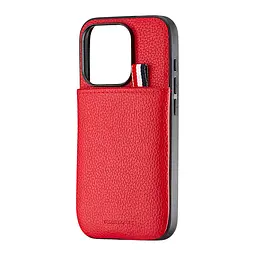 Чохол Jinduka Leather Pocket iPhone 15 Pro Red