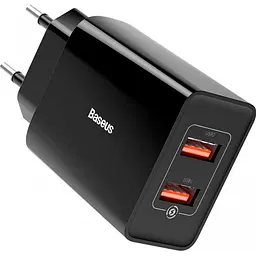 Мережевий зарядний пристрій Baseus Speed ​​Xiaomini 2USB QC3.0 18W 3A CCFS-V01 Black