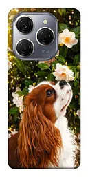 TPU чохол Demsky Flower spaniel для TECNO Spark 20 Pro