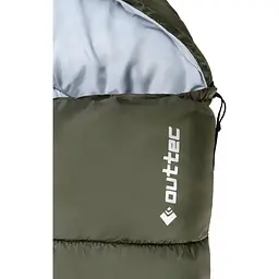 Спальний мішок ковдра Outtec демісезон з капюшоном хакі - мініатюра 7