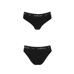 Трусики-сліпи з бавовни та еластаном Passion PS004 PANTIES XL, black - мініатюра 5