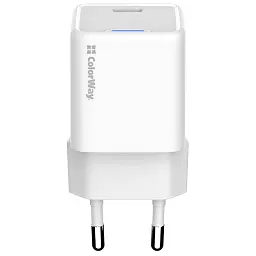 Зарядний пристрій ColorWay C101C GaN Mini 20W PD PPS USB-C white (CW-CHS059PD-WT) - мініатюра 3