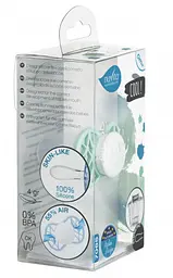 Силіконова симетрична пустушка Nuvita Air55 Cool I Love Mum, 0+ міс., м'ятний (NV7065SG) - мініатюра 4