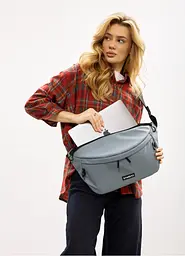 Жіноча cумка-бананка під ноутбук Sambag Urban Laptop блакитна 46 × 26 см (51411010)