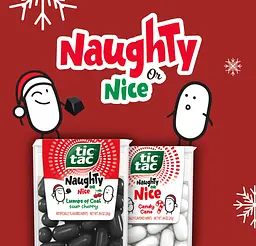 Драже Tic Tac Naughty or Nice Candy Cane Mints 23.8г - мініатюра 7