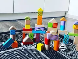 Дерев'яні кубики Viga Toys 59695 Візерункові блоки Ігровий набір 50 шт 3 см - мініатюра 3
