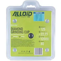 Диск алмазний Alloid Building Tools Turbo Wave шліфувальний 125 мм (DG-5125T) - мініатюра 5