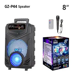 Портативна Bluetooth-колонка NDR-P44 8 дюймів (Black) - мініатюра 6