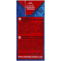 Упаковка томатного пюре Маленький кухар 10% 5.67 кг (210 г х 27 шт.) - мініатюра 4