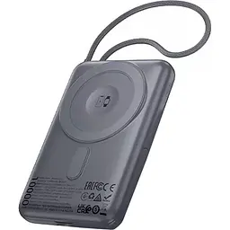 Зовнішній акумулятор Hoco Q43 Clever 10000mAh 20W Metal Gray [165932]