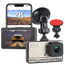 Відеореєстратор автомобільний DVR-X-21 (2 камери) AHD 2K - мініатюра 6