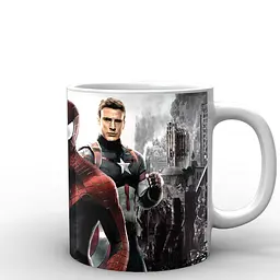 Кухоль GeekLand Людина-Павук Spider-Man Iron Man Captain America SM.02.014.273 330 мл білий - мініатюра 3