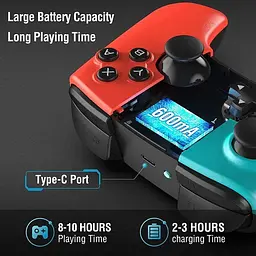 Геймпад Gamory Wireless Pro Game Controller для Nintendo Switch Dual Shock Gyro 8581 - мініатюра 3