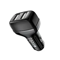 Адаптер автомобільний HOCO Leader Z36 2USB чорний