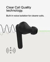 Навушники TWS Belkin Soundform Rhythm True Wireless чорний (AUC012BTBK) - мініатюра 4