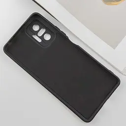 Чохол TPU Getman Liquid Silk Full Camera для Xiaomi Redmi Note 10 Pro / 10 Pro Max Чорний / Black - мініатюра 4