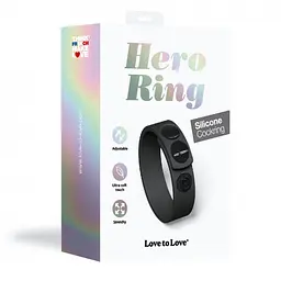 Ерекційне кільце Love To Love Hero Ring 6 см чорний - мініатюра 6