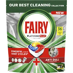 Капсули для посудомийних машин Fairy Platinum Plus Все-в-1, 36 шт.