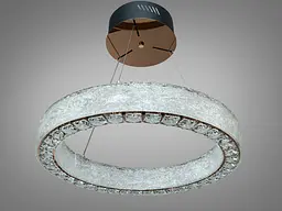 Підвісна LED люстра Diasha 662/500GD каскад золото 58 Вт пульт - мініатюра 3