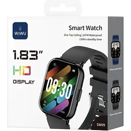 Смарт-годинник WiWU SW09 Black (6976975619520) [169510] - мініатюра 6
