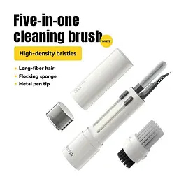 Набір для очищення девайсів ESSAGER 5 in 1 cleaning brush White and Grey (EQJ05-QF02) - мініатюра 2
