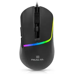 Мишка REAL-EL RM-530 USB Black (EL123200053)