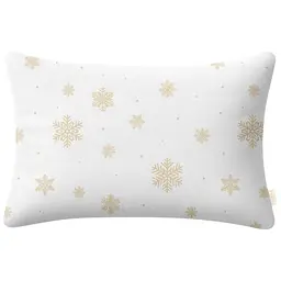 Наволочка Cosas Snowflakes gold фланелева 40х60 см золотиста (Flannel_SnowflakesGold_40x60)