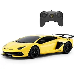 Машинка Rastar Lamborghini Aventador SVJ на управлінні 1:24 жовтий 96100