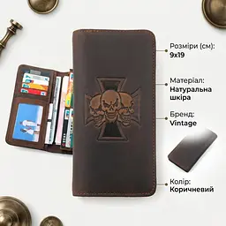 Гаманець чоловічий 14376 Vintage коричневий - мініатюра 2