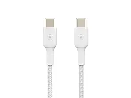 Кабель Belkin Braided USB-C to USB-C White 1m (CAB004BT1MWH) - мініатюра 3
