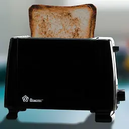 Тостер Domotec MS-263 650 Вт Black ∙ 6 степеней обжаривания тостов ∙ Черный - мініатюра 2
