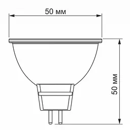 Лампочка Videx MR16e 6W GU5.3 3000K 220V (VL-MR16e-06533) - мініатюра 3