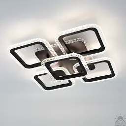 Смарт люстра керована світлодіодна ROOM ICE RGB 6S 70 Вт SMART 380x380x75 мм ESLLSE