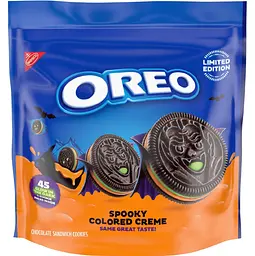 Печиво Oreo Halloween Green and Orange Creme Chocolate Sandwich Cookies 650г