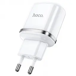 Мережевий зарядний пристрій Hoco N4 Aspiring 2 USB 2.4 A micro-USB Білий - мініатюра 3