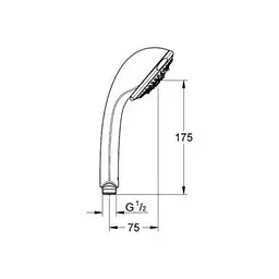 Ручний душ Grohe RELEXA 28795000, Хром - мініатюра 2