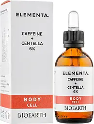 Сироватка для тіла проти целюліту Bioearth Elementa Caffeine Centella 6% 50 мл - мініатюра 2