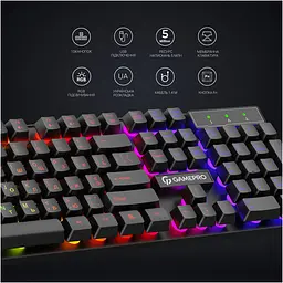 Клавіатура GamePro GK296 USB Black (GK296) [111018] - мініатюра 7
