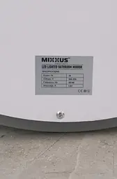 Дзеркало Mixxus PLAIN MC10-80 з LED Touch, Anti-fog, димером, регулюванням яскравості, годинником (MI6932) - мініатюра 10