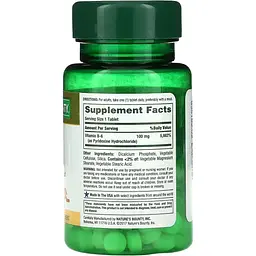 Вітамін B6 Nature's Bounty Vitamin B6, 100 мг 100 таблеток - мініатюра 2