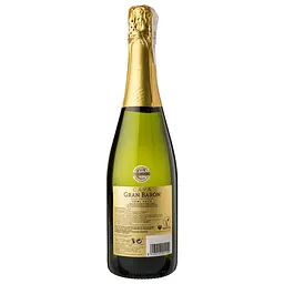 Вино ігристе Gran Baron Cava Semi-seco DO, 11,5%, біле, напівсухе, 0,75 л (718569) - мініатюра 2