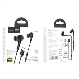 Навушники Hoco M83, вакуумні, Type-C, 1.2m, чорні, з функцією DAC - мініатюра 4