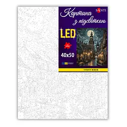 Картина за номерами Santi Старовинне місто, 40x50см, LED підсвітка (956666) - мініатюра 2