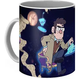 Кухоль GeekLand Gravity Falls Джаспер проти Граната GF.02.49.042 330 мл білий - мініатюра 3