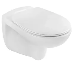 Унітаз підвісний безобідковий Kroner Oker WHI533536 RIMLESS з сидінням (KO533536WHIR) (CV033120)
